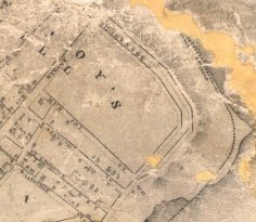 The northeast corner of Munjoy Hill in 1851