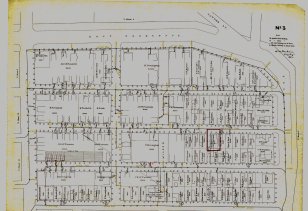 30_32 Vesper Street on the 1882 'Moulton' city map. Portland Public Library Digital Commons